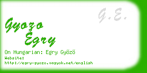 gyozo egry business card