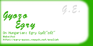 gyozo egry business card